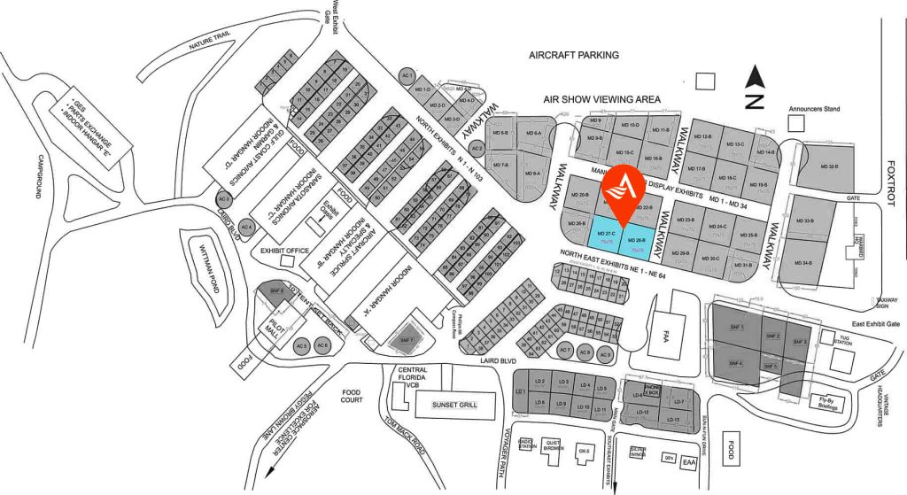 SUN n' FUN outdoor exhibition map